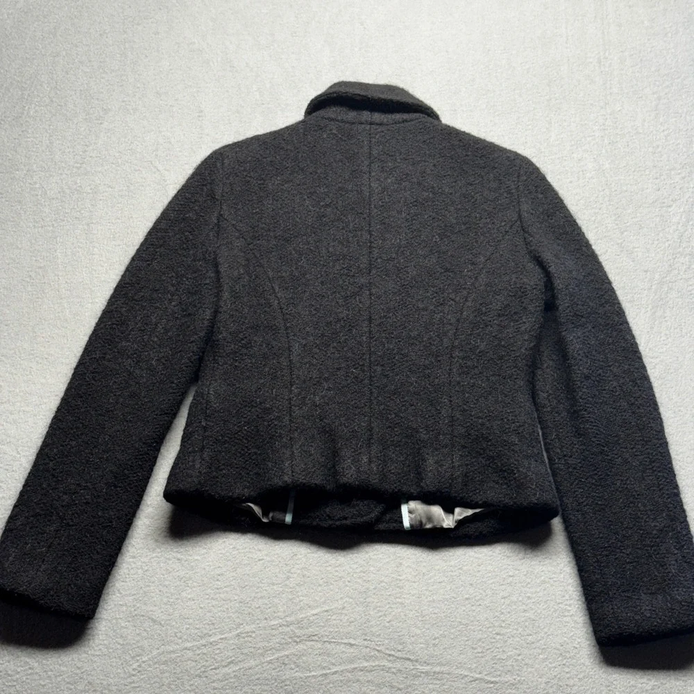 J. Crew Wool Blend Double Breasted Pea Coat Jacket Gray Size 6‎ Style 80061
